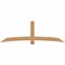 Ekena Millwork Bellingham Timber Gable Bracket, Western Red Cedar, 96"W x 32"H x 5 1/2"D x 5 1/2"F, 8/12 Pitch GBW096X32X0606BEL00SWR - alternate 1